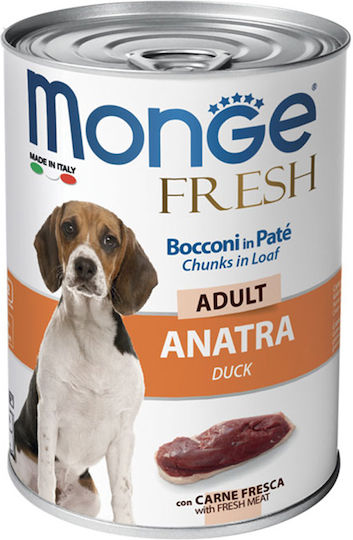 Monge Wet Food Dogs in Cans with Duck 400gr