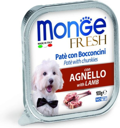 Monge Υγρή Τροφή Σκύλων σε Κονσέρβα με Αρνί χωρίς Σιτηρά 100gr