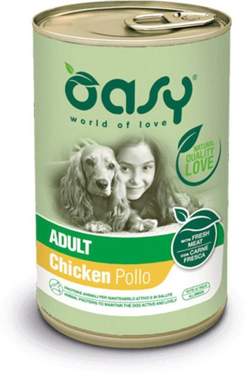 Oasy Nassfutter Hunde in Dose mit Huhn, Fleisch, Rindfleisch und Türkei 400gr