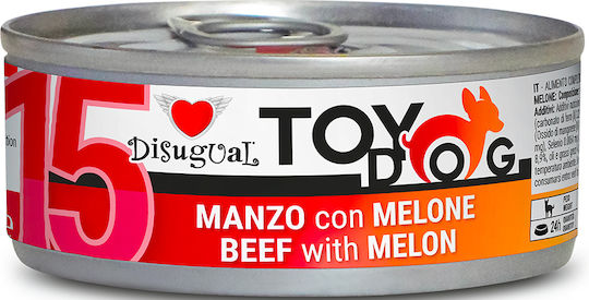 Disugual Wet Food Dogs in Cans with Beef, Meat and Fish Grain-Free & Gluten-Free 85gr