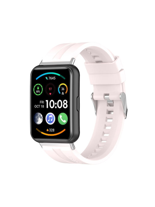 Λουράκι Σιλικόνης Ροζ (Huawei Watch Fit 2)