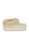 Crocs Furever Crush Women's Clogs with Fur Beige