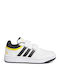 Hoops Hoops 3.0 CF Kids Sports Shoes Basketball with Hoop & Loop Closure Cloud White / Core Black / Bold Gold
