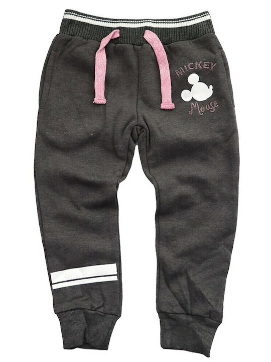 Kids Sweatpants Black Mickey Mouse