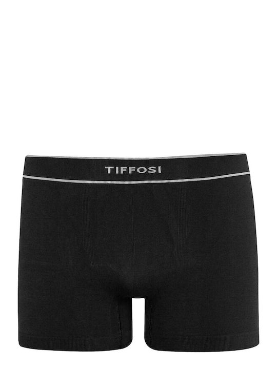 Tiffosi Herren Boxershorts Schwarz 1Packung