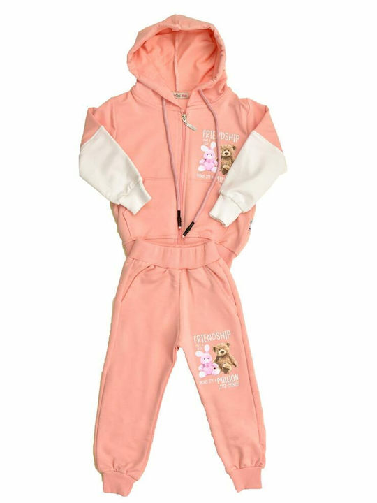 Potre Kids Sweatpants Set Pink 2pcs