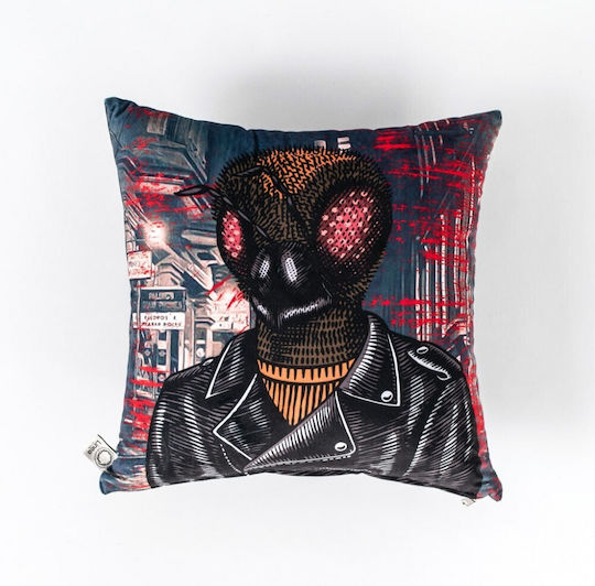 Linea Interiors Sofa-Kissen Alien Aus Samt Mehrfarbig 45x45cm DKM-T45-029
