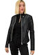 Potre Γυναικείο Biker Jacket Μαύρο