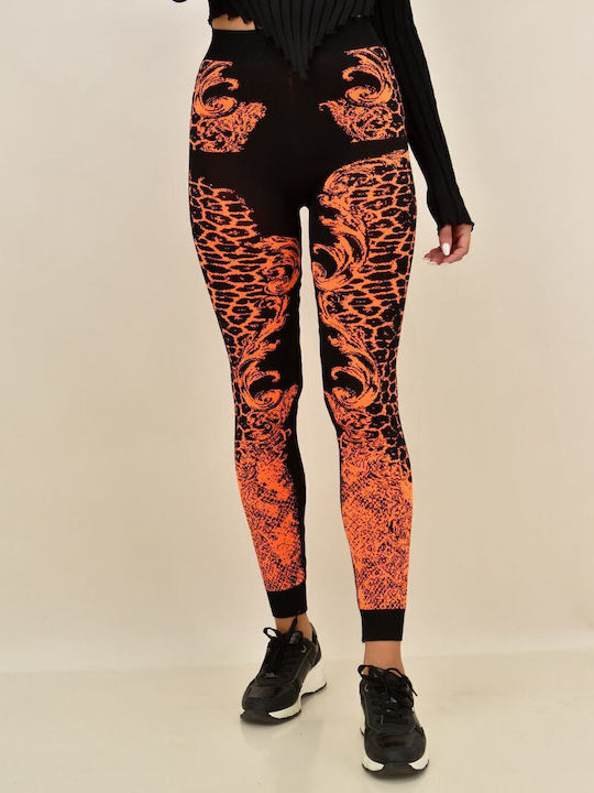 Frauen Lang Leggings Orange