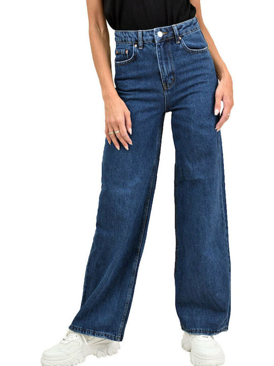 Potre High Waist Women's Jean Trousers in Straight Line