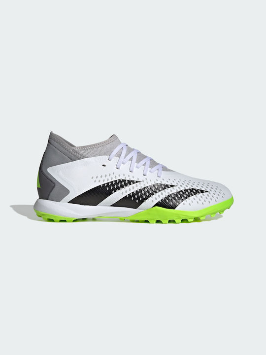 Adidas Accuracy.3 TF Χαμηλά Ποδοσφαιρικά Παπούτσια με Σχάρα Cloud White / Core Black / Lucid Lemon