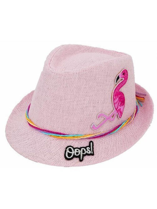 Παιδικό Καπέλο Καβουράκι Ψάθινο Ροζ