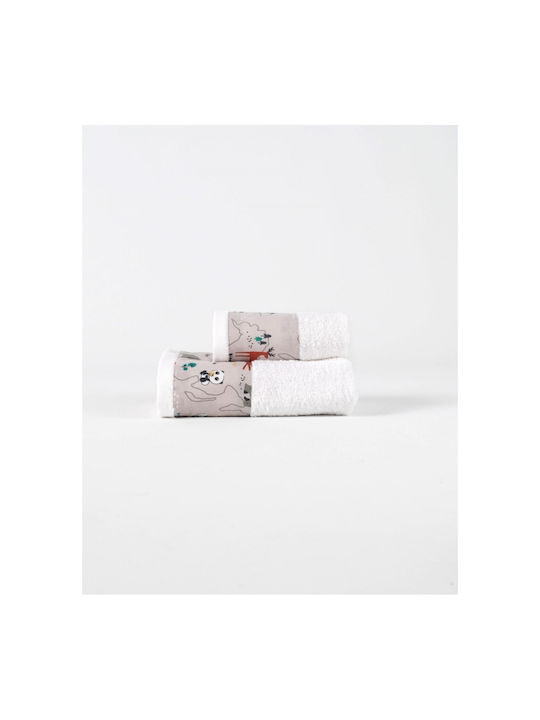 Linea Interiors Baby-Gesichts-/Handtuch Weiß Gewicht 600gr/m²