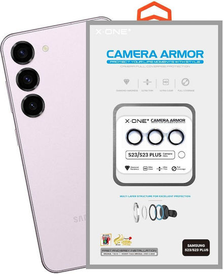 X-One Sapphire Camera Armor Προστασία Κάμερας Tempered Glass Διάφανο για το Galaxy S23