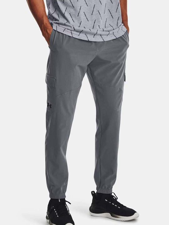 Hose Cargo Elastisch Gray