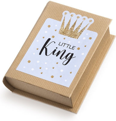 Christening Favor with Box Βιβλιαράκι Little King