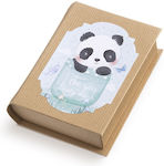 Christening Favor with Box Βιβλιαράκι Panda