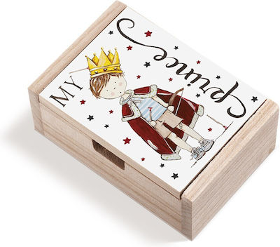 Christening Favor with Box Κουτί made of Wood