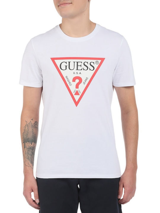 Guess Herren T-Shirt Kurzarm White