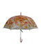 Tradesor Automatic Umbrella with Walking Stick Orange