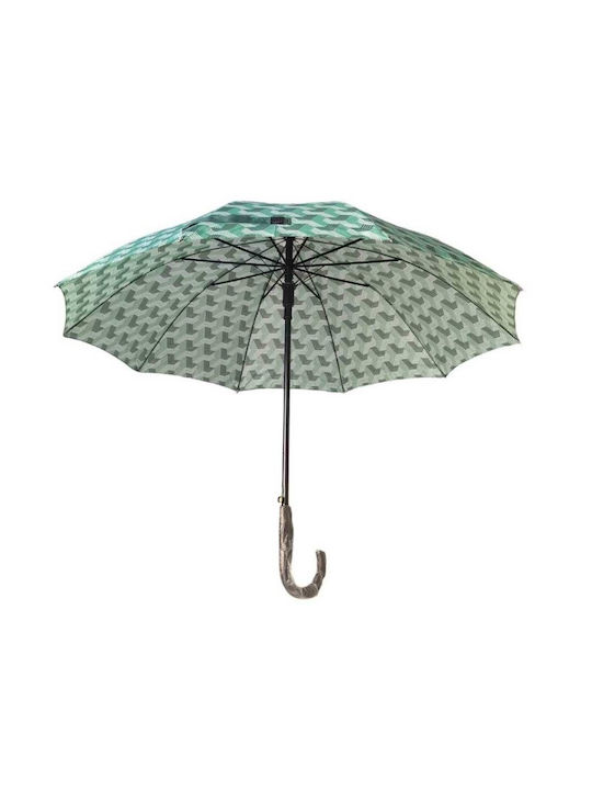 Tradesor Regenschirm mit Gehstock Grün