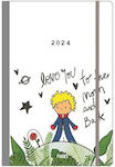 Next Trends Flexi Daily Spiral Agenda 2024 Little Prince 12x17cm