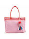 Verde Beach Bag Pink