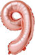 Balloon Foil Jumbo Number 9 Gold 100cm