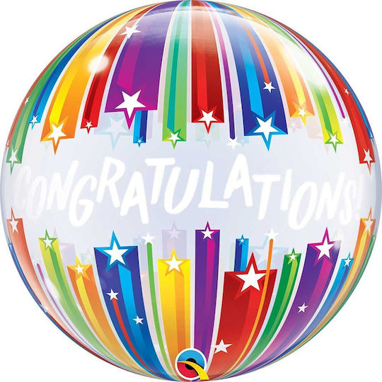 Luftballon Blase Jumbo Rund Mehrfarbig Nur 22 Congratulations 56cm