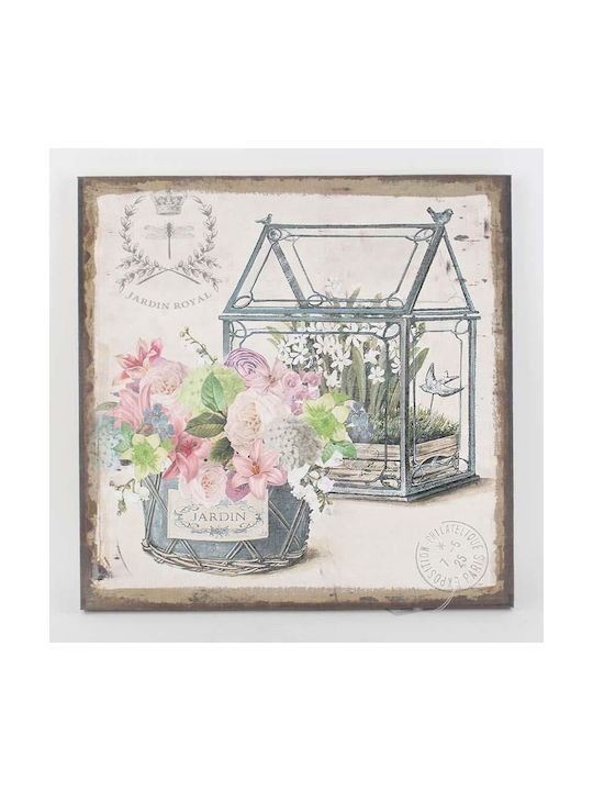 Inart Decorațiune Pentru Perete Bej 38x2x38cm