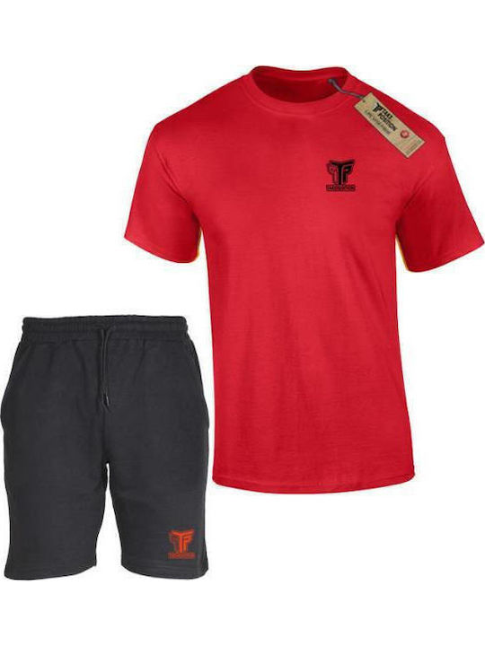 Set Pantaloni Scurți Sport Bărbați Roșii