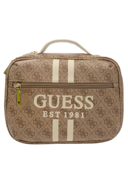 Guess Toiletry Bag in Beige color 25cm