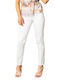 Damen Stoff Hose Weiß