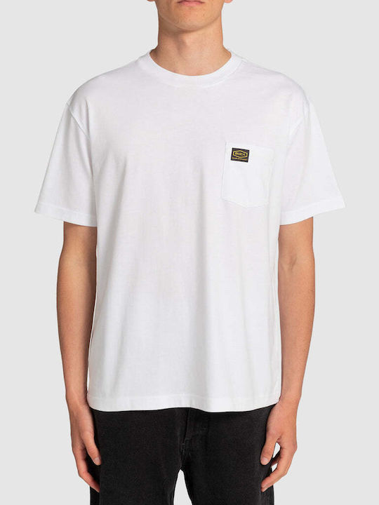 RVCA Ανδρικό T-shirt Κοντομάνικο Λευκό