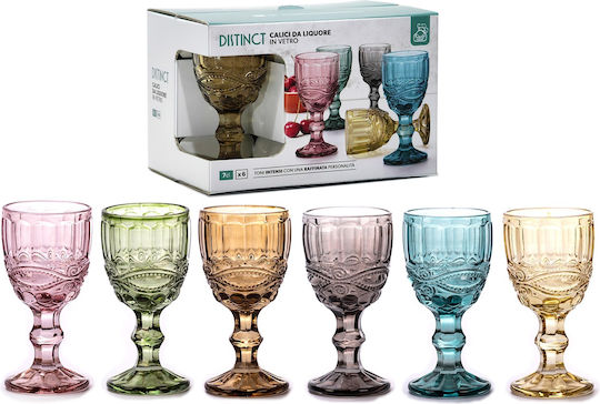 General Trade Set of Glass Liqueur Goblets Glass 70ml 6 Pieces