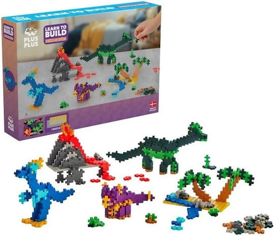 Plus Plus Cuburi De Construit Dinozauri Pentru 5+ Ani 600 Bucăți