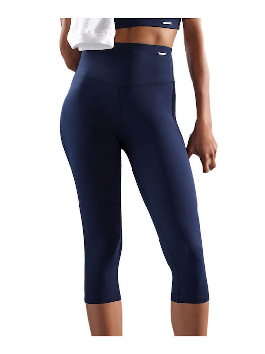 Ysabel Mora Women's Capri Training Legging Navy Blue