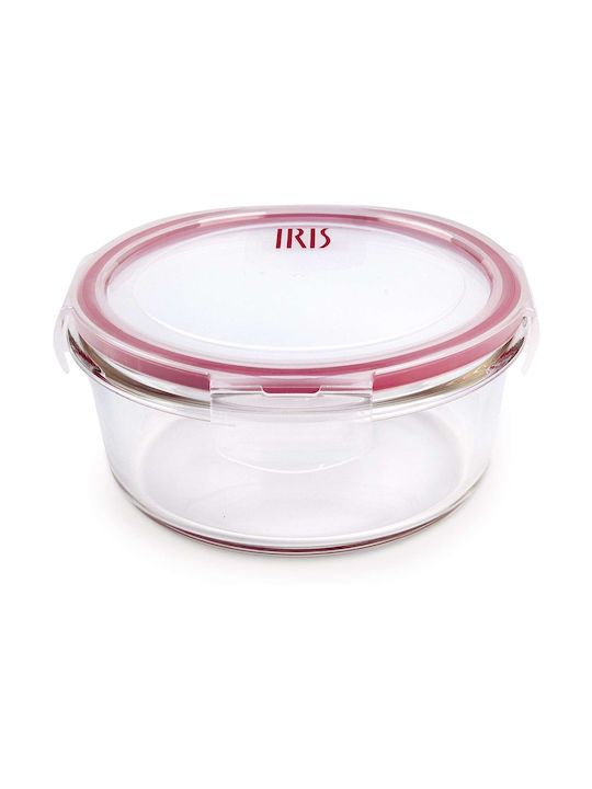 Iris Barcelona Glass Lunch Box Pink 840ml