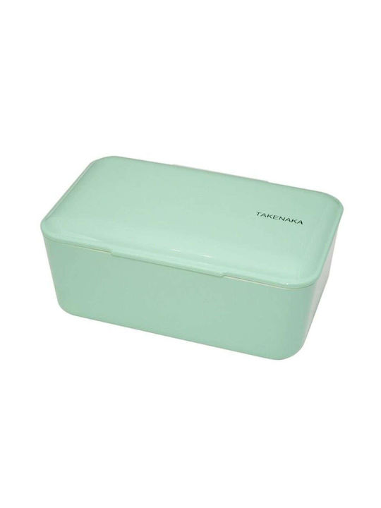 Bento Βox Plastic Lunch Box Green 900ml
