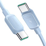 Joyroom USB 2.0 Cable USB-C male - USB-C male 100W Μπλε 1.2m (S-CC100A14)