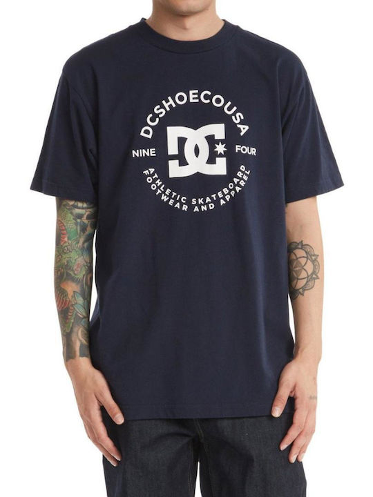 DC Herren T-Shirt Kurzarm Marineblau