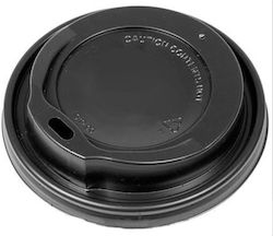 Disposable Cup Lids Sip Lid in Black color (100pcs)