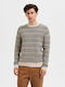 Selected Herren Langarm-Pullover Beige