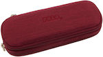 Polo Fabric Pencil Case DUO BOX with 2 Compartments Pink