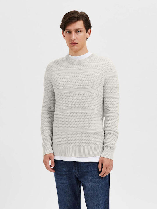 Selected Herren Langarm-Pullover Gray