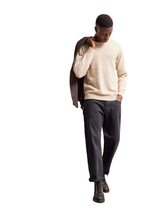 Selected Men's Long Sleeve Sweater Beige