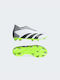 Adidas Papuci de fotbal pentru copii Accuracy.3 cu tălpi și șosete Fără Șireturi Albe