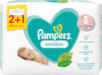 Pampers Sensitive Baby Wipes Parabens Free 3x52pcs