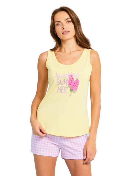 Noidinotte De vară Set Pijamale pentru Femei Roz