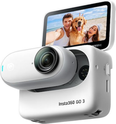 Insta360 GO 3 CINSABKA/GO305 32GB Action Kamera 2K mit WiFi Weiß mit Bildschirm 2.2"